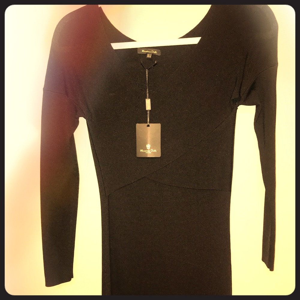A little black Massimo Dutti fitted dress!